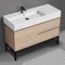 Modern Bathroom Vanity, Free Standing, 48